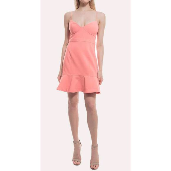 Likely Dresses & Skirts - LIKELY Lillie Mini Dress Stretchy Spaghetti‎ Straps in Coral Size 4
